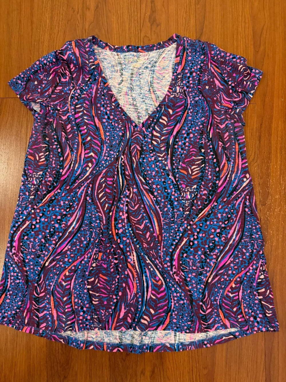 Lilly Pulitzer Etta V-Neck Cotton Top
